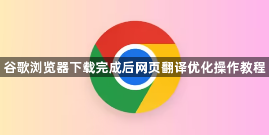 谷歌浏览器下载完成后网页翻译优化操作教程1