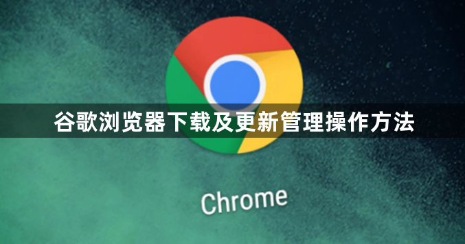 谷歌浏览器下载及更新管理操作方法1