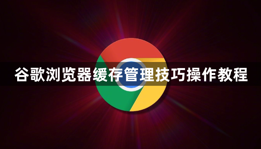 谷歌浏览器缓存管理技巧操作教程1