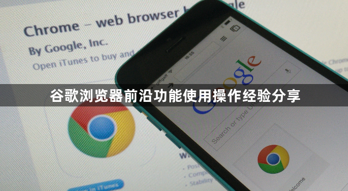 谷歌浏览器前沿功能使用操作经验分享1