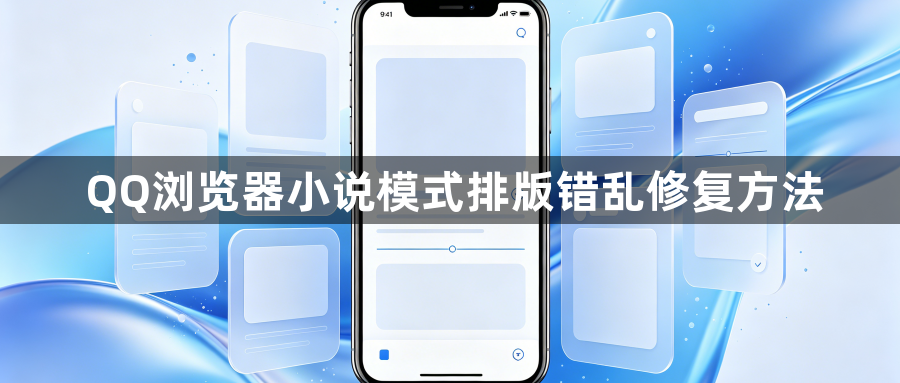 QQ浏览器小说模式排版错乱修复方法1