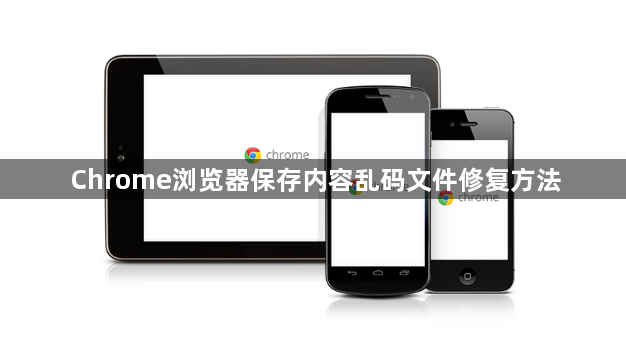Chrome浏览器保存内容乱码文件修复方法1