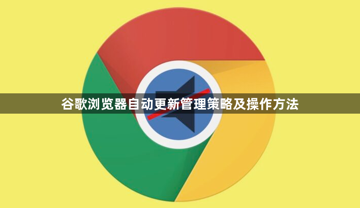 谷歌浏览器自动更新管理策略及操作方法1
