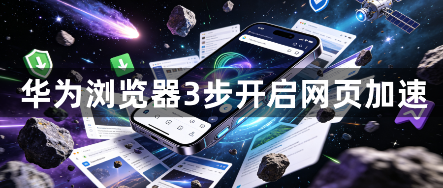 华为浏览器3步开启网页加速1