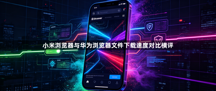 小米浏览器与华为浏览器文件下载速度对比横评1