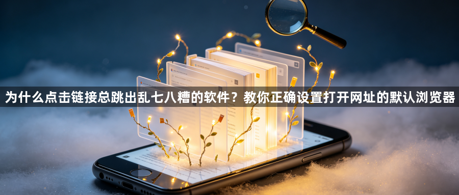 为什么点击链接总跳出乱七八糟的软件？教你正确设置打开网址的默认浏览器1