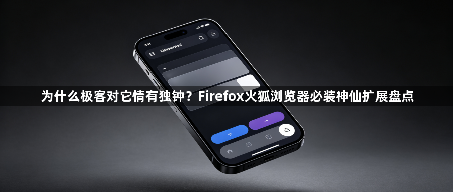 为什么极客对它情有独钟?Firefox火狐浏览器必装神仙扩展盘点1