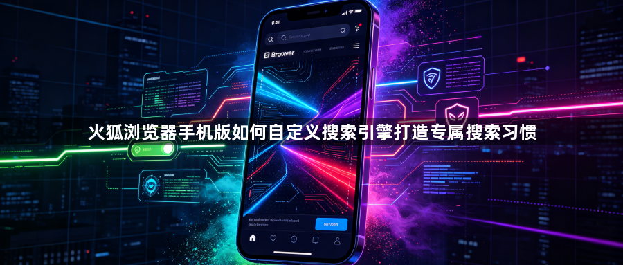 火狐浏览器手机版如何自定义搜索引擎打造专属搜索习惯1