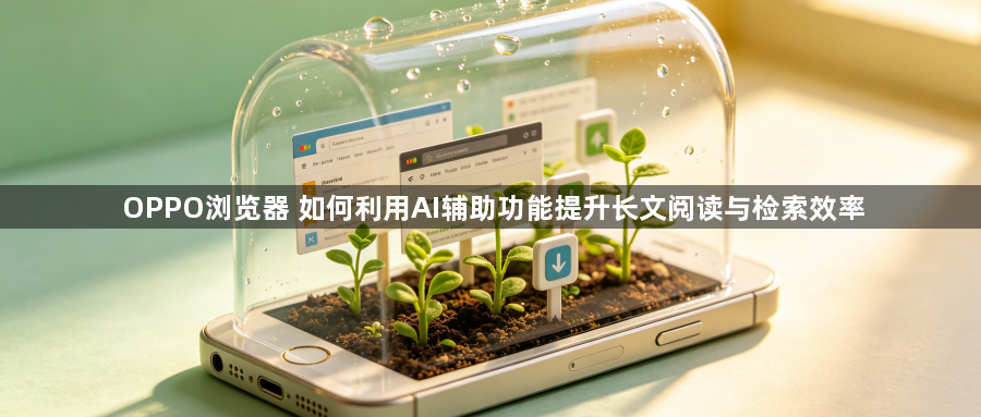 OPPO浏览器 如何利用AI辅助功能提升长文阅读与检索效率1