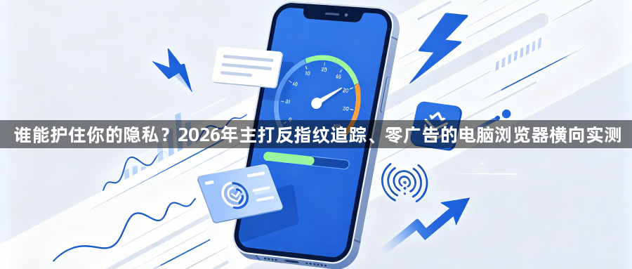 谁能护住你的隐私?2026年主打反指纹追踪、零广告的电脑浏览器横向实测1