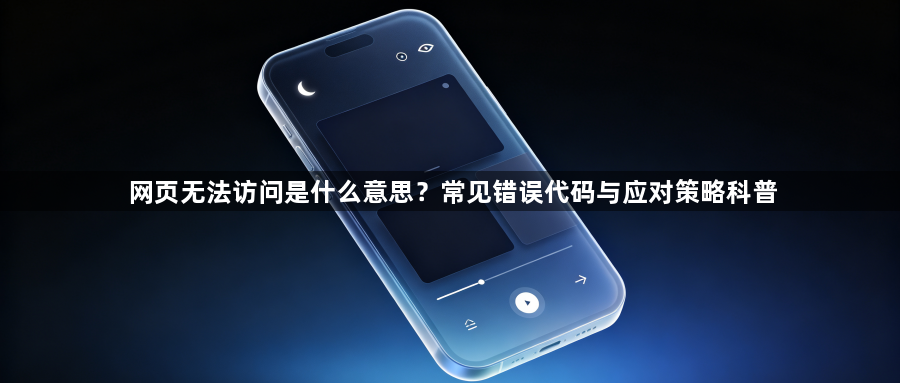 网页无法访问是什么意思?常见错误代码与应对策略科普1