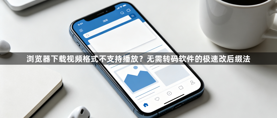 浏览器下载视频格式不支持播放?无需转码软件的极速改后缀法1