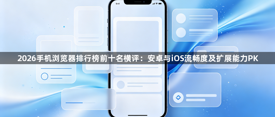 2026手机浏览器排行榜前十名横评:安卓与iOS流畅度及扩展能力PK1