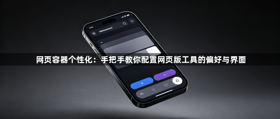 网页容器个性化:手把手教你配置网页版工具的偏好与界面1