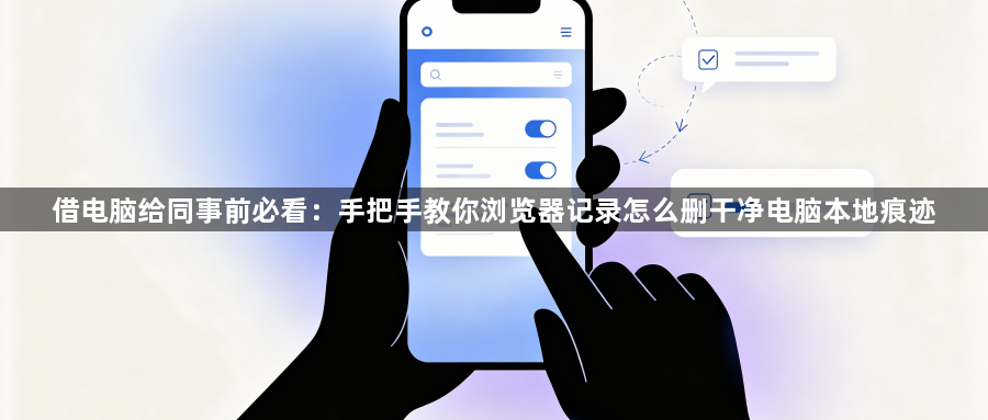 借电脑给同事前必看:手把手教你浏览器记录怎么删干净电脑本地痕迹1