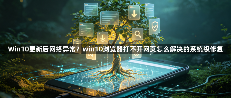 Win10更新后网络异常?win10浏览器打不开网页怎么解决的系统级修复1