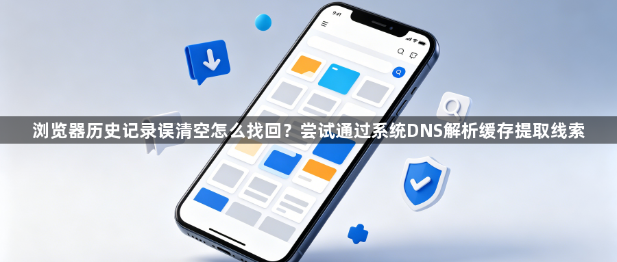 浏览器历史记录误清空怎么找回?尝试通过系统DNS解析缓存提取线索1