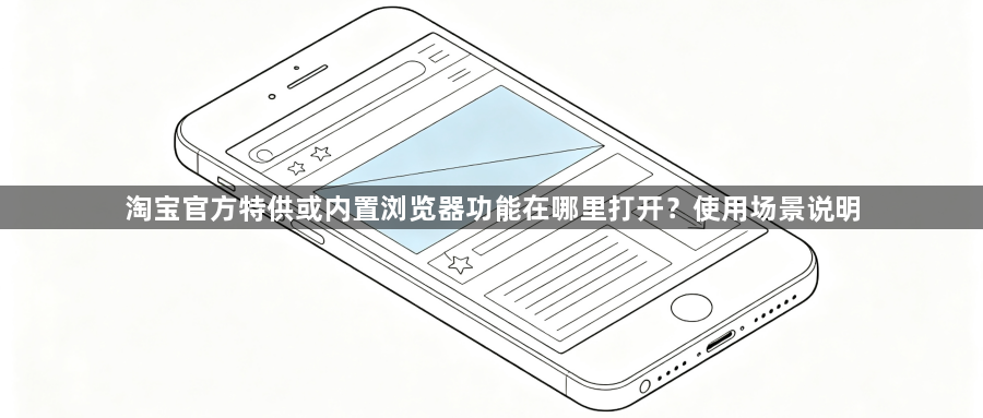 淘宝官方特供或内置浏览器功能在哪里打开?使用场景说明1