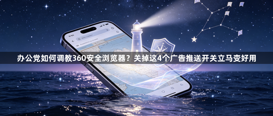 办公党如何调教360安全浏览器?关掉这4个广告推送开关立马变好用1