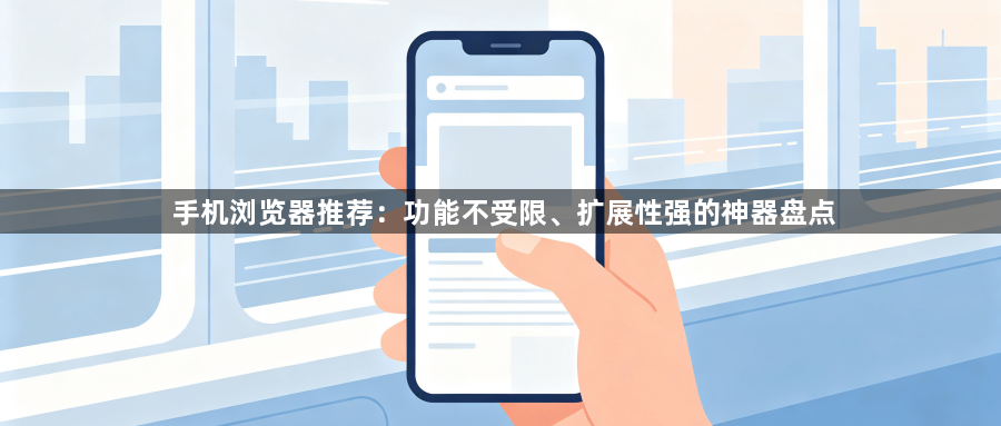 手机浏览器推荐:功能不受限、扩展性强的神器盘点1