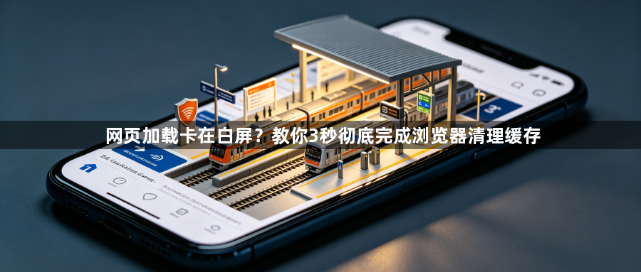 网页加载卡在白屏?教你3秒彻底完成浏览器清理缓存1