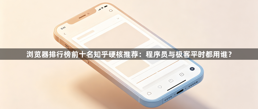 浏览器排行榜前十名知乎硬核推荐：程序员与极客平时都用谁？1