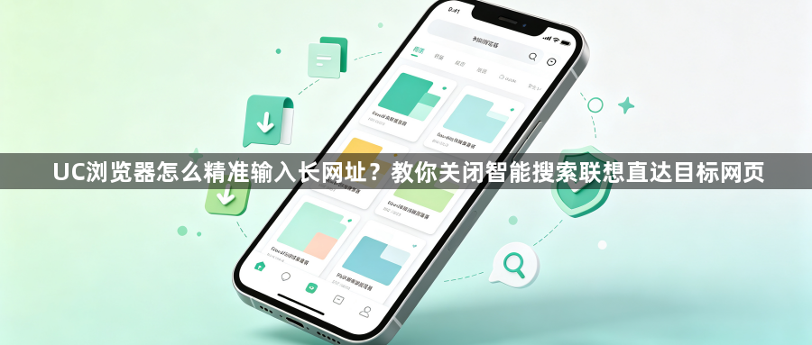UC浏览器怎么精准输入长网址？教你关闭智能搜索联想直达目标网页1